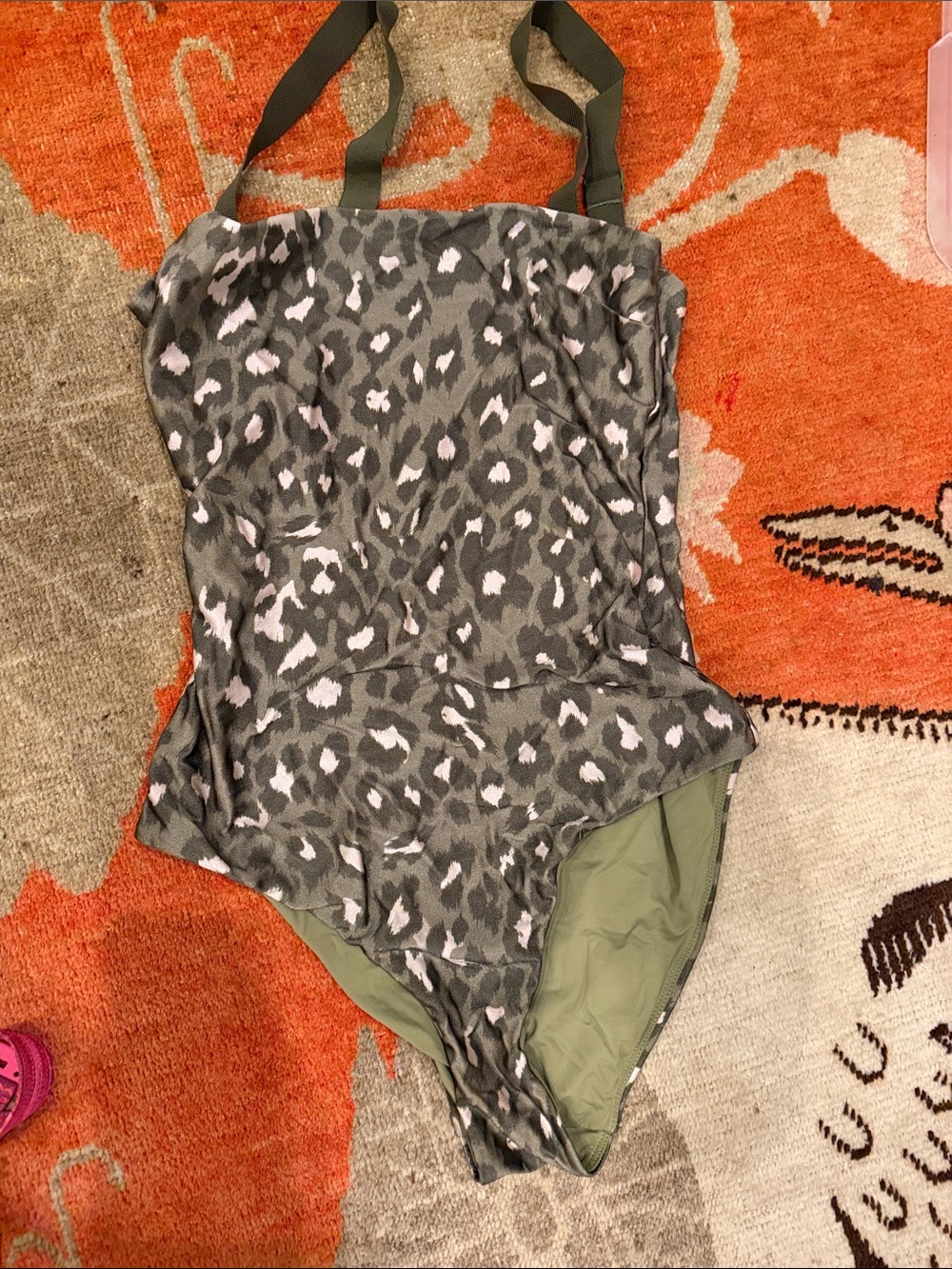 Zimmermann Gray Leopard Print One-Piece Swimsuit